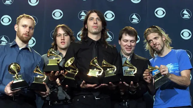 Foo Fighters at The GRAMMYs in 2001