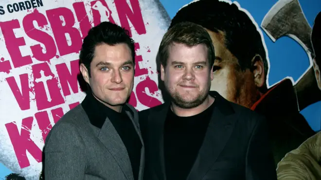 Mathew Horne and James Corden arrive for the gala premiere of Lesbian Vampire Killers