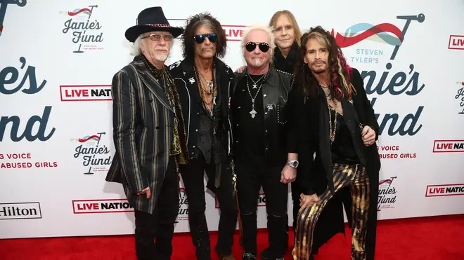 Aerosmith at the Grammys in February 2019