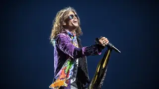 Steven Tyler of Aerosmith on stage in 2017