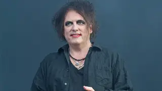 Robert Smith of The Cure onstage at Glasgow Summer Sessions, August 2019