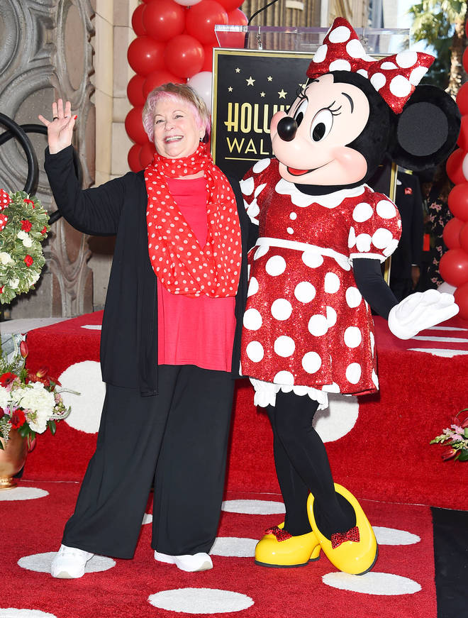 Russi Taylor and Minnie Mouse