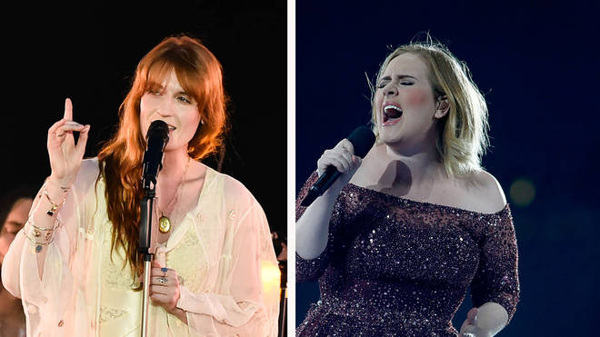 Florence + The Machine's Florence Welch and Adele