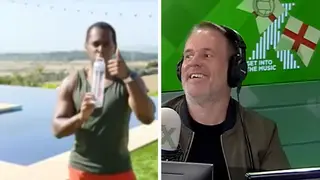 Andi Peters and Chris Moyles