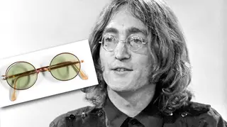 John Lennon and his broken sunglasses
