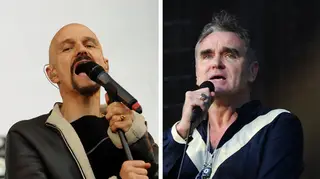 James frontman Tim Booth and Morrissey