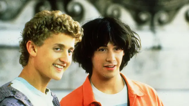 Alex Winter and Keanu Reeves in Bill & Ted's Excellent Adventure, 1989