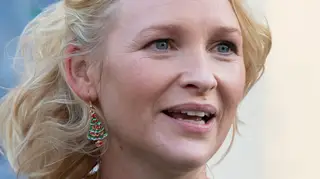 Joanna Page filming the Gavin & Stacey Christmas special in Wales, July 2019