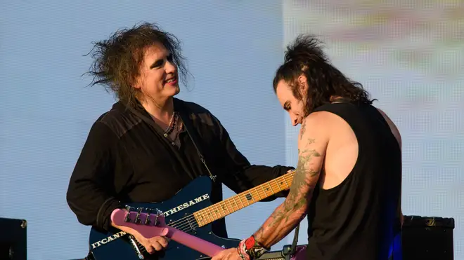 The Cure's Robert Smith and Simon Gallup at British Summer Time, Hyde Park