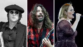 The Beatles' John Lennon, Foo Fighters' Dave Grohl and Adele
