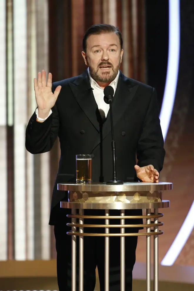 Ricky Gervais at the 77th Annual Golden Globe Awards" - Show