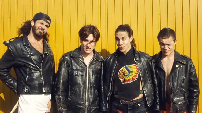 Red Hot Chili Peppers in 1990: Chad Smith, John Frusciante, Anthony Kiedis and Flea
