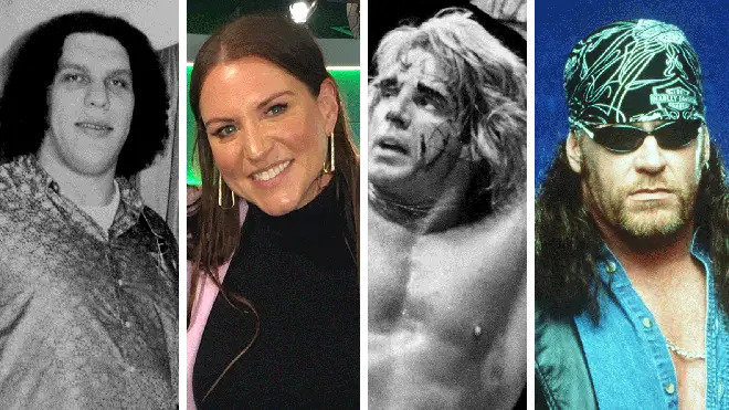Andre The Giant, WWE's Stephanie McMahon, Ultimate Warrior and The Undertaker