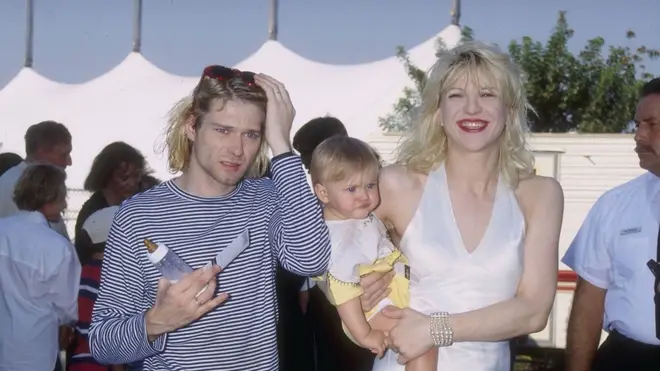 Kurt Cobain, daughter Frances Bean and Courtney Love