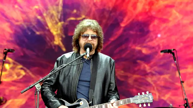 Jeff Lynne's ELO performs on The Pyramid Stage at Glastonbury Festival 2016
