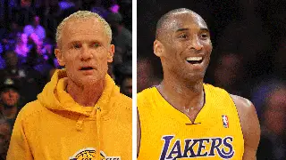 Red Hot Chili Peppers Flea and the late LA Lakers legend Kobe Bryant