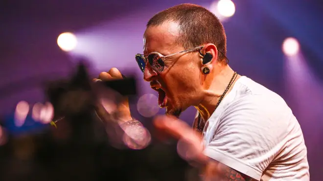 Chester Bennington performs in 2017