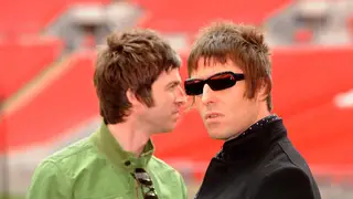Oasis rockers Noel Gallagher and Liam Gallagher in 2008