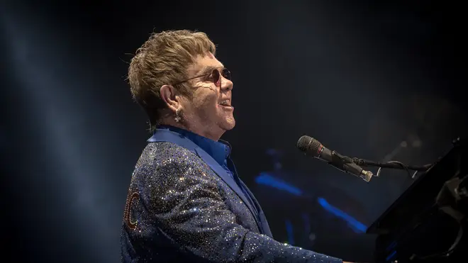 Elton John performing in 2015