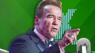 Arnold Schwarzenegger's voice on The Chris Moyles Show