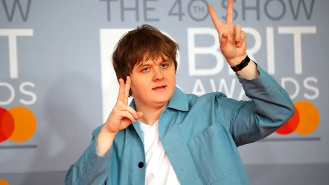 Lewis Capaldi poses on the red carpet on arrival for the BRIT Awards 2020