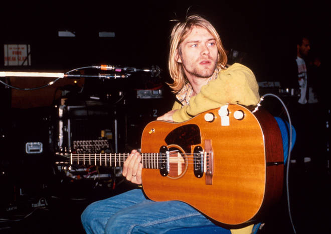 Nirvana in the studio, c. 1990