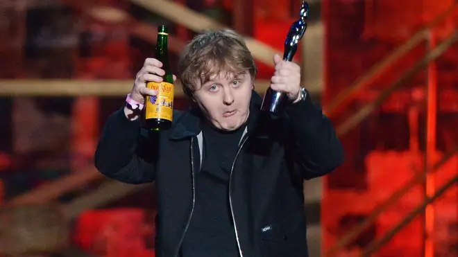 Lewis Capaldi picks up the award for Song of the Year at The BRIT Awards 2020