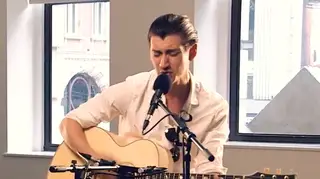 Arctic Monkeys' Alex Turner performs at Radio X HQ