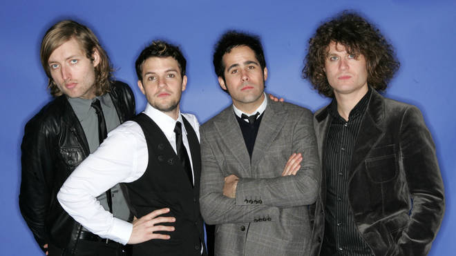 Mark Stoermer, Brandon Flowers, Ronnie Vannucci and David Keuning of The Killers  at the 2004 Billboard Music Awards