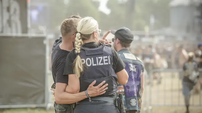Police at Wacken Festival in Germany