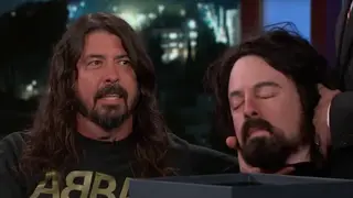 Dave Grohl gifts Jimmy Kimmel with prop of his severed head