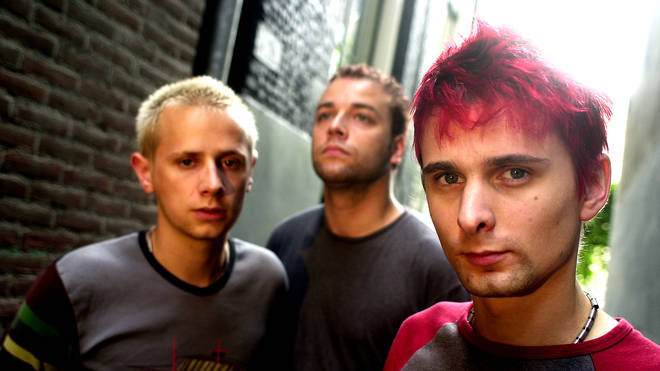 Muse in August 2001: Dominic Howard, Chris Wolstenholme, Matt Bellamy