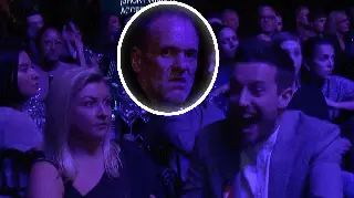 Chris Moyles reacts as Chris & Rosie Ramsey take home the Best Podcast award at The Global Awards 2020