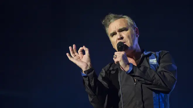 Morrissey performs on stage at Sant Jordi Club on October 10, 2014 in Barcelona