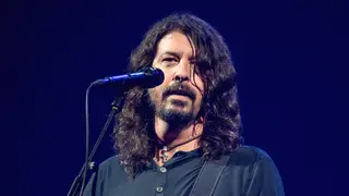 Foo Fighters' Dave Grohl at Glastonbury 2017