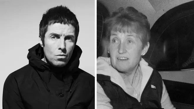 Liam Gallagher and mother Peggy Gallagher