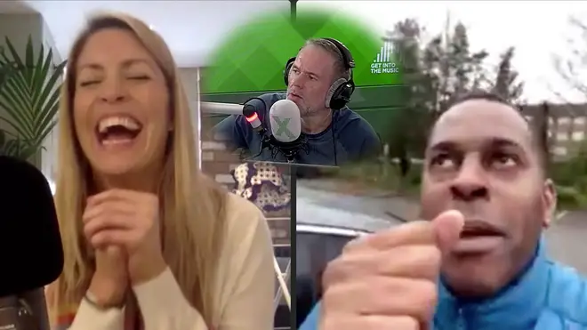 Pippa Taylor and Chris Moyles are in hysterics over Andi Peters' panic buying