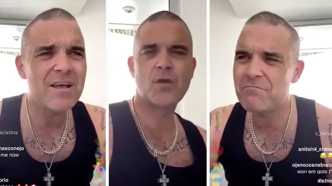 Robbie Williams sings Oasis' Wonderwall in live Instagram session