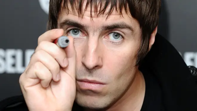 Liam Gallagher at a signing in 2009