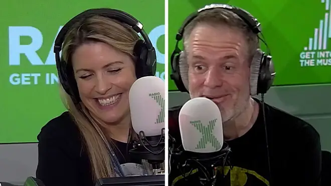 Pippa Taylor and Chris Moyles smile as listeners' nominate someone to win £500!