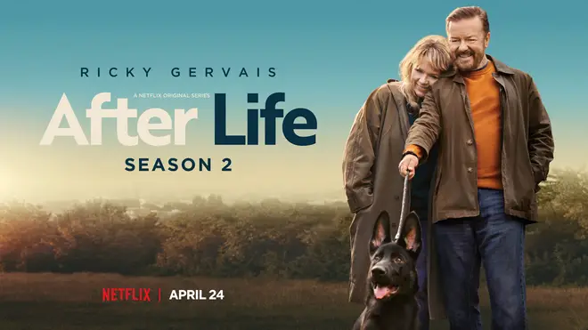 Ricky Gervais and Kerry Godliman in After Life 2