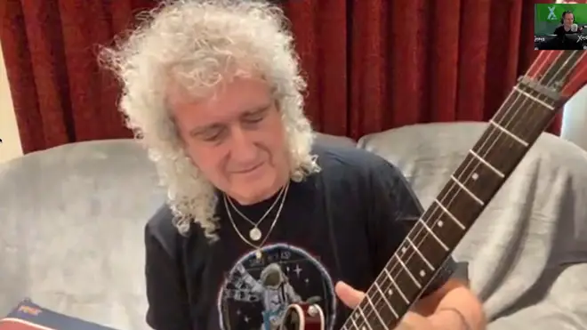 Queen guitarist plays Queen's Bohemian Rhapsody solo on The Chris Moyles Show