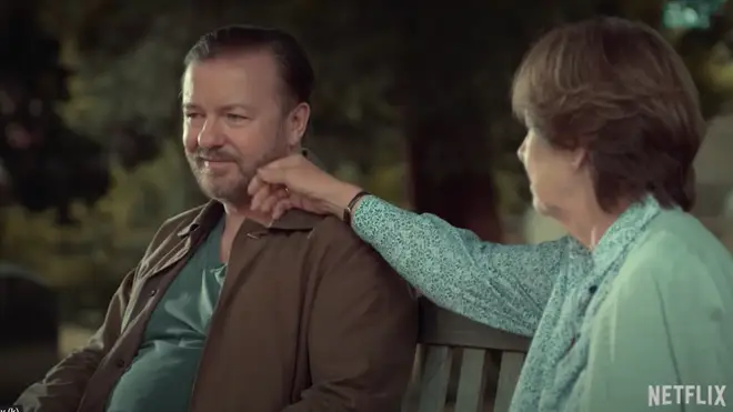 Ricky Gervais and Penelope Wilton in After Life