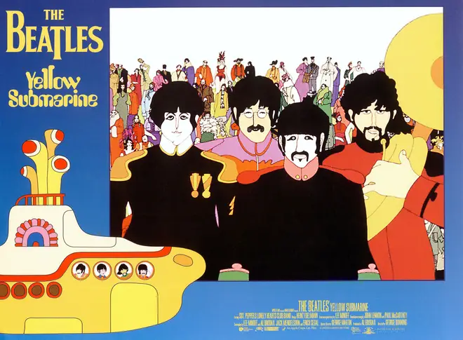 The Beatles' Yellow Submarine digitally remastered poster