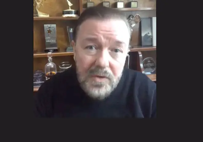 Ricky Gervais explains to Radio X's Danny Wallace why he'll never complain about being on lockdown