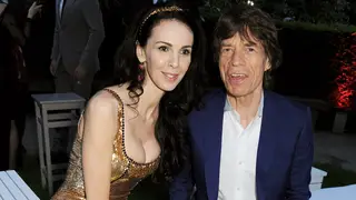 The late L'Wren Scott and Mick Jagger at The Serpentine Gallery Summer Party Co-Hosted By L'Wren Scott