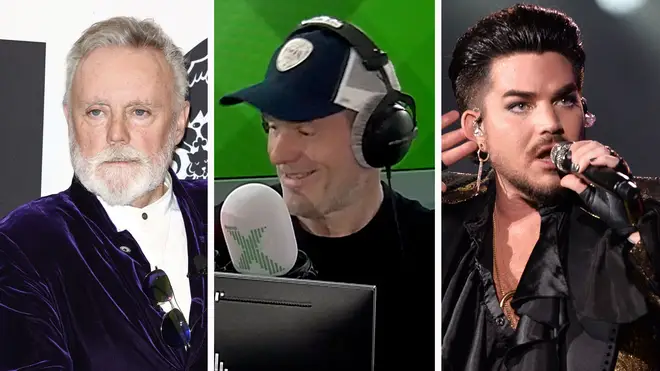 Queen's Roger Taylor, Chris Moyles and Adam Lambert