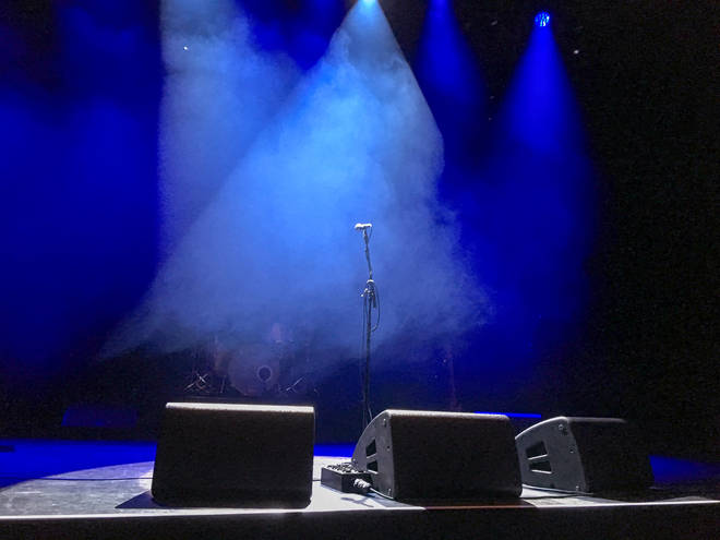 An empty stage, yesterday