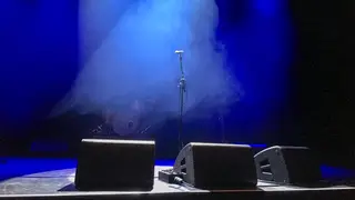 An empty stage, yesterday