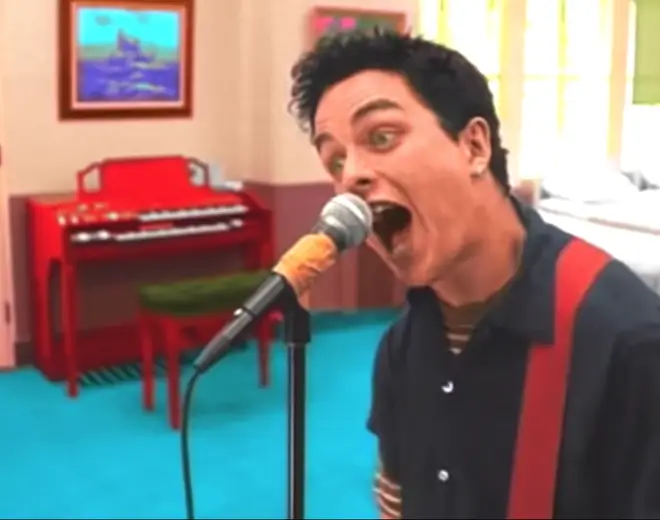 Billie Joe Armstrong in the video for Green Day's Basket Case